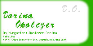 dorina opolczer business card